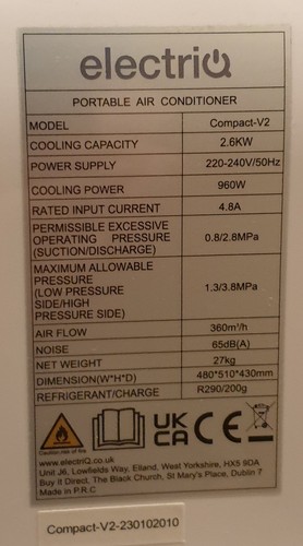 Electriq compact 9000btu - electriq, compact-v2