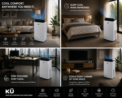 4kw 14000 btu portable air - ku,