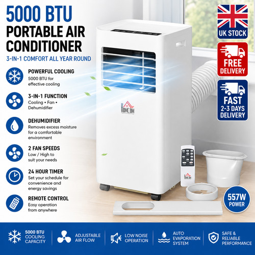 Homcom 5000btu portable air - homcom,