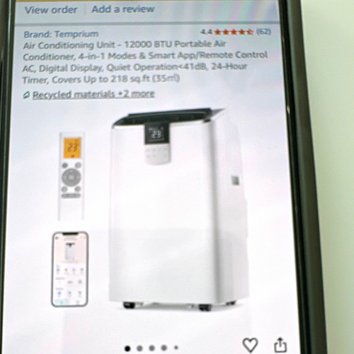 Temprium 12000 btu portable - temprium,